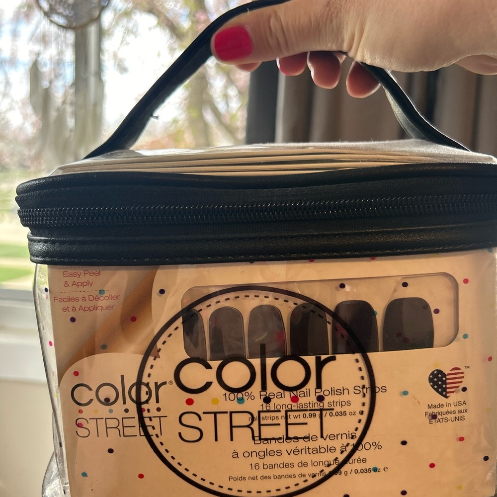 Color street clear carrying case